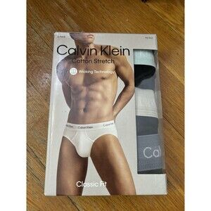 Calvin Klein CK Cotton Stretch Classic Fit 3 Pack Hip Brief Men's Size XL